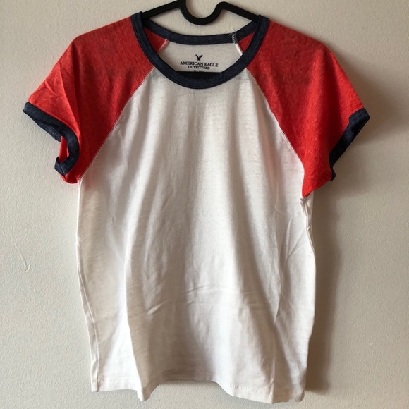 American Eagle Outfitters Tops - AMERICAN EAGLE short sleeve baseball tee